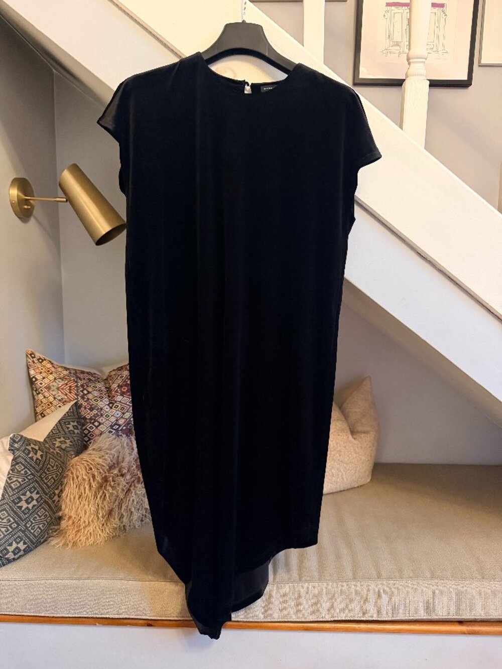Universal Standard Black Velvet Geneva Dress (Universal Standard M = 18/20)